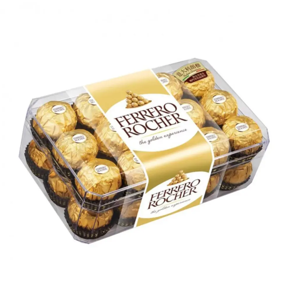 Socola Sữa Nhân Hạt Dẻ, Ferrero Rocher, Hazelnut Milk Chocolate, 30 Viên (375g) - FERRERO